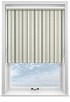 Emily Bond Cornish Stripe, Fern - Twist&Fit Roller Blind